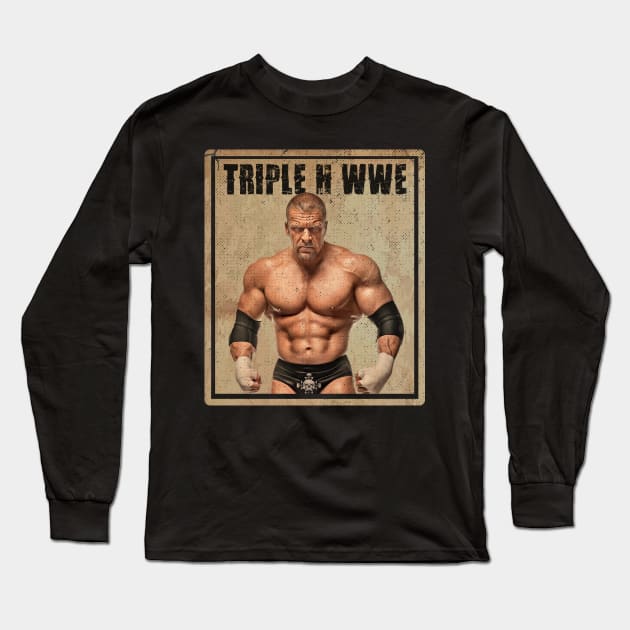 Triple H Long Sleeve T-Shirt by katroxdesignshopart444